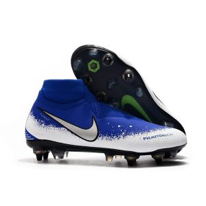 Nike Phantom Vision Elite DF SG PRO Anti Clog Modrá Bílá Stříbrná